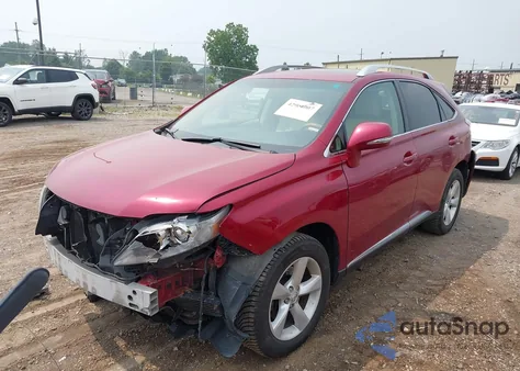 2010 Lexus Rx 350 from USA, damaged, VIN 2T2BK1BA8AC027724